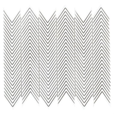 Caden Tempo Tile 11.41" x 11.61" - White