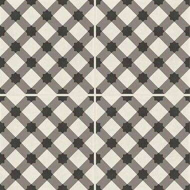 D_segni Tile Plaid Deco 8" x 8" - M0UG Chalk, Mud, Midnight and Sand Blend