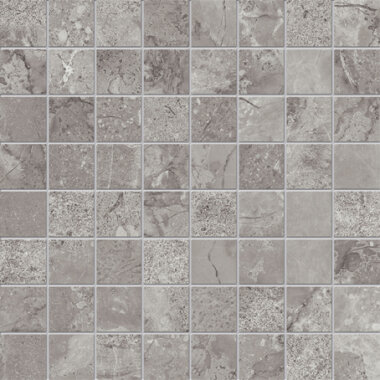 Plankstone Marble Look Tile Mosaic 2" x 2" - Grey