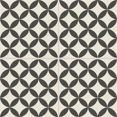 D_segni Tile Stella Deco 8" x 8" - M0UA Chalk, Midnight, Shadow and Smoke Blend