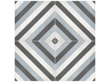 Form Diamond Deco Tile 8" x 8" - Tide