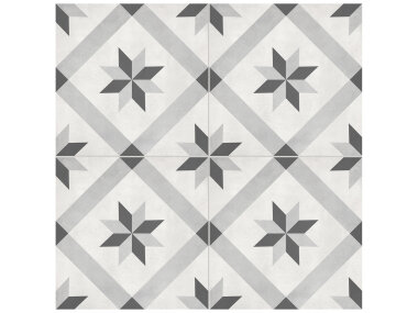 Form Compass Deco Tile 8" x 8" - Ice