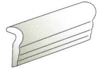Eon Marble Look Tile Chair Rail 1 7/8" x 12 3/8" - Eldorado