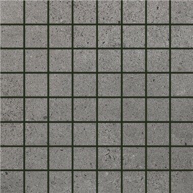 Chamonix 1.4" x 1.4" Mosaic Tile 12" x 12" - Dark Gray
