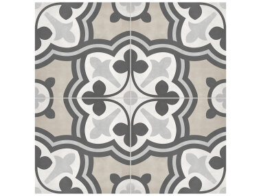 Form Baroque Deco Tile 8" x 8" - Sand